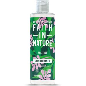 Faith In Nature Tea Tree Conditioner 400ml - Natural, Vegan & Cruelty Free - Paraben and SLS free - Normal To Oily Hair