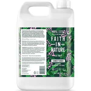 Faith In Nature Tea Tree 5L Conditioner Refill - Natural, Vegan & Cruelty Free - Paraben and SLS free - Normal To Oily Hair - Bulk Buy