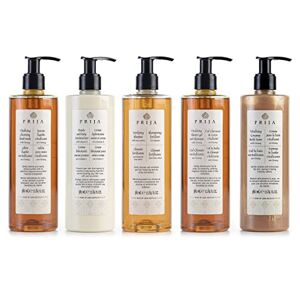 sarcia.eu PRIJA cosmetic set: hair shampoo, liquid soap, moisturising cream, bath lotion, shower gel 5x380ml One Size