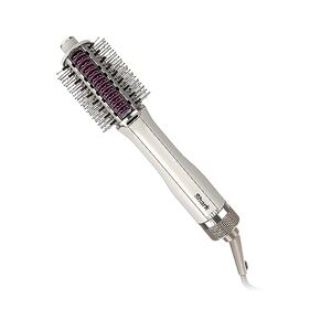 Shark SmoothStyle Heated Brush and Comb, Wet & Dry Modes, Smoothing Hot Air Brush with 3 Temperatures, Soft & Voluminous Finish for All Hair Types, Silk HT202UK