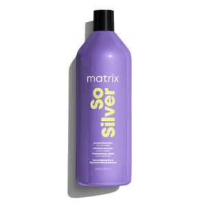 Matrix Total Results So Silver Purple Shampoo for Toning Blondes, Grey