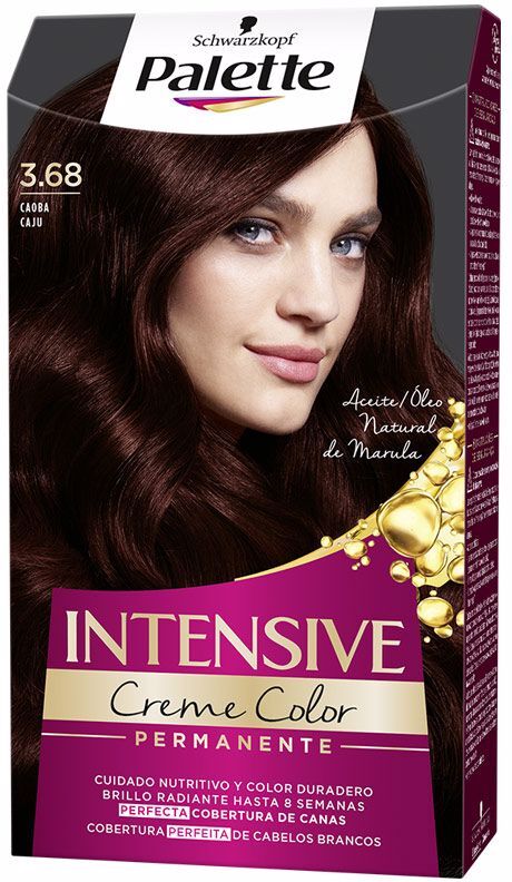 Photos - Hair Dye Schwarzkopf Palette Intensive tinte #3.68-caoba 