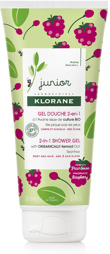 Photos - Baby Hygiene Klorane Junior bath gel hair&body; #raspberry 