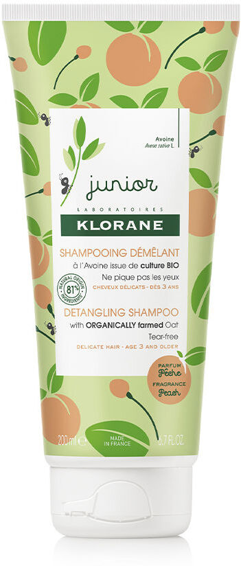 Photos - Baby Hygiene Klorane Junior detangling shampoo #peach 