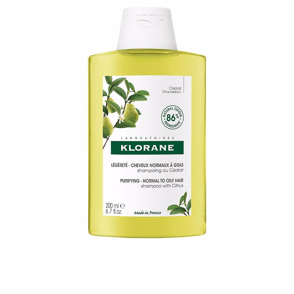 Photos - Hair Product Klorane A La Cidra light shampoo for normal/oily hair 200 ml 