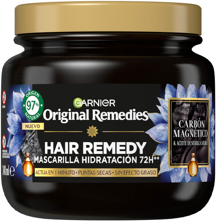 Photos - Hair Product Garnier Original Remedies carbón magnético mascarilla 340 ml 