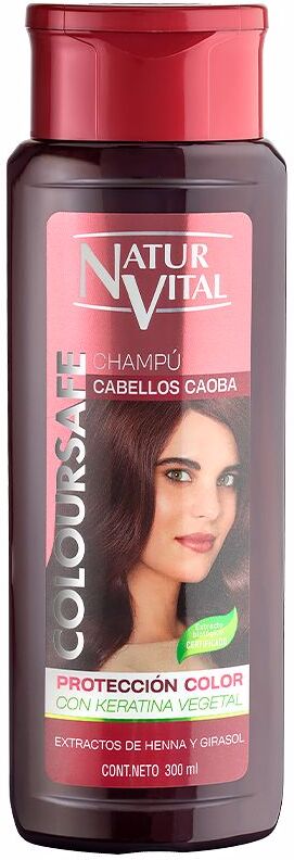 Photos - Hair Product Naturvital Champu Color caoba 300 ml