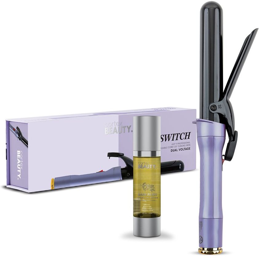 Cortex Beauty Cortex Switch Curling Iron & Argan Oil Hair Serum Bundle NoColor NoSize