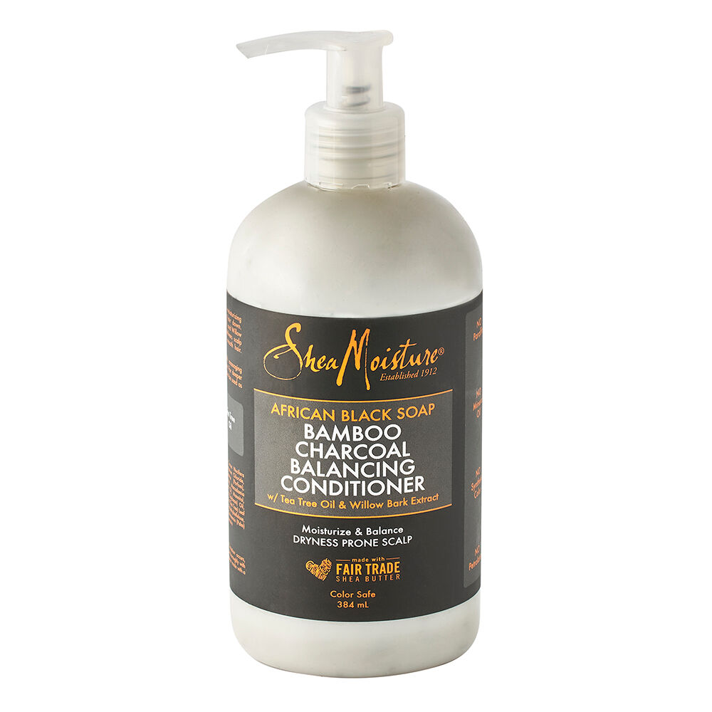 Shea Moisture African Black Soap Bamboo Charcoal Balancing Conditioner 384ml