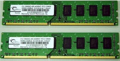 G.Skill 8 GB DDR3-RAM - 1333MHz - (F3-10600CL9D-8GBNT) G.Skill Kit CL9