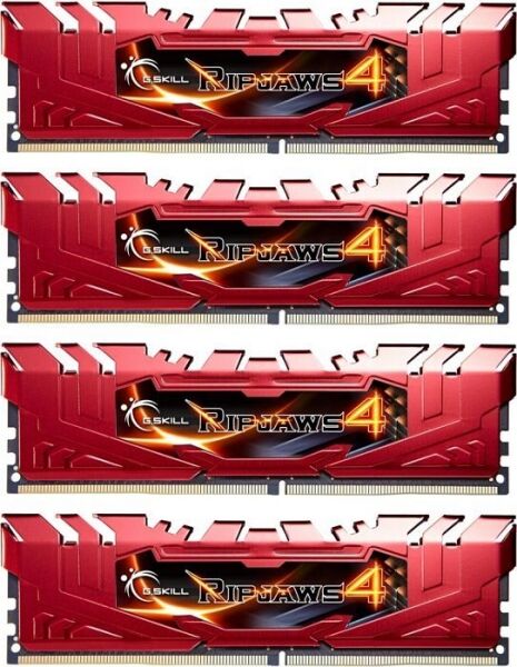 G.Skill 32 GB DDR4-RAM - 2666MHz - (F4-2666C15Q-32GRR) G.Skill Ripjaws Red Kit CL15