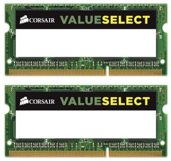 Corsair 16 GB SO-DIMM DDR3 - 1600MHz - (CMSO16GX3M2C1600C11) Corsair Value Select LV Kit CL11