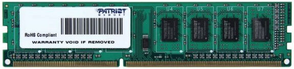 Patriot Memory 4 GB DDR3-RAM - 1600MHz - (PSD34G160081) Patriot Signatur-Serie - CL11