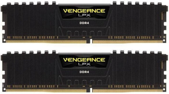 Corsair 32 GB DDR4-RAM - 2666MHz - (CMK32GX4M2A2666C16) Corsair Vengeance LPX Black Kit CL16