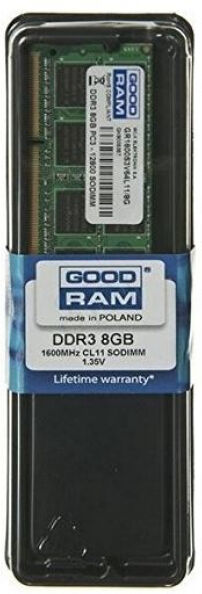 Goodram 8 GB SO-DIMM DDR3 - 1600MHz - (GR1600S3V64L11/8G) Goodram LV CL11