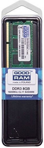 Goodram 8 GB SO-DIMM DDR3 - 1600MHz - (GR1600S364L11/8G) GoodRam CL11