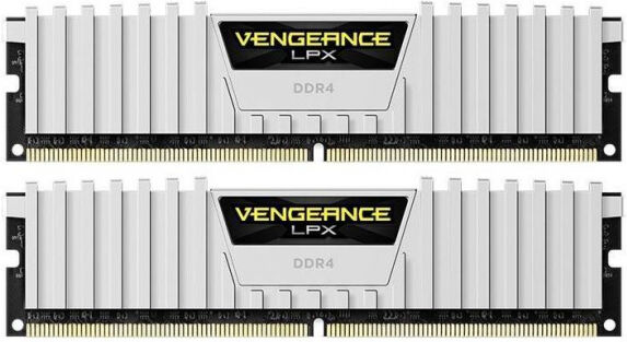 Corsair 16 GB DDR4-RAM - 2666MHz - (CMK16GX4M2A2666C16W) Corsair Vengeance LPX Weiss Kit CL16