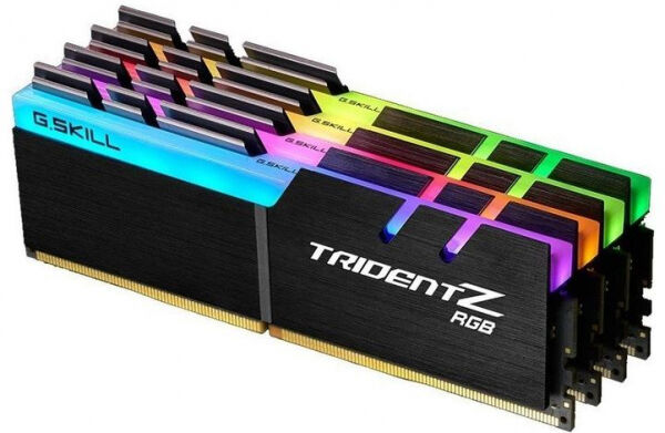 G.Skill 32 GB DDR4-RAM - 3200MHz - (F4-3200C16Q-32GTZR) G.Skill Trident Z RGB Kit CL16