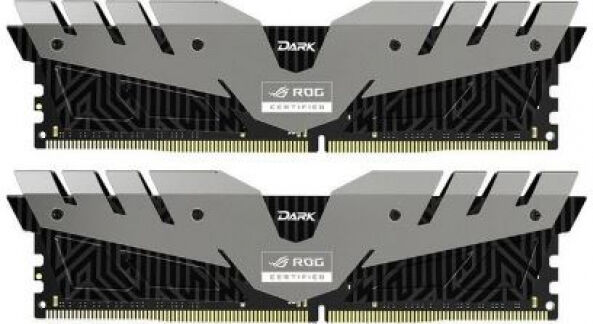 Team 16 GB DDR4-RAM - 3000MHz - (TDRGD416G3000HC16CDC01) - TEAM T-Force Dark ROG Grau Kit CL16