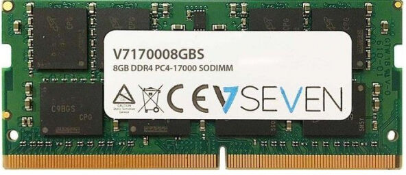 V7 8 GB SO-DIMM DDR4 - 2133MHz - (V7170008GBS-SR) V7 RAM CL15