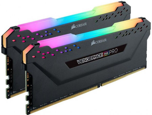 Corsair 16 GB DDR4-RAM - 3600MHz - (CMW16GX4M2C3600C18) Corsair Vengeance RGB Pro Black Kit CL18