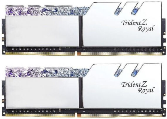 G.Skill 16 GB DDR4-RAM - 3200MHz - (F4-3200C16D-16GTRS) G.Skill TridentZ Royal Silber Kit CL16