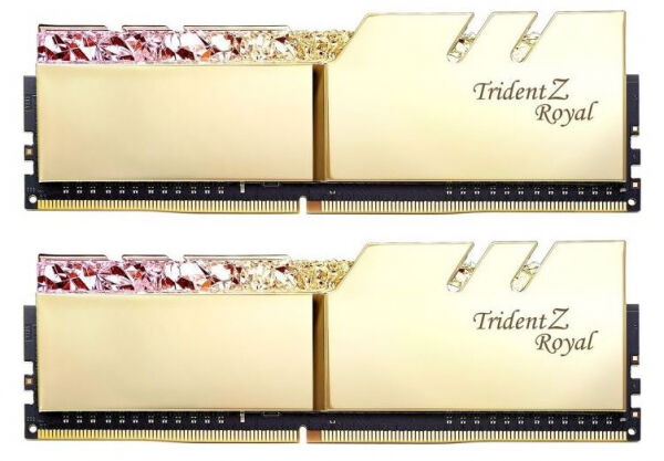 G.Skill 16 GB DDR4-RAM - 3200MHz - (F4-3200C14D-16GTRG) G.Skill TridentZ Royal Gold Kit CL14