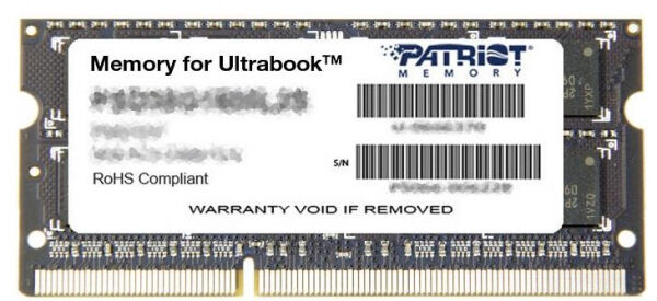 Patriot Memory 8 GB SO-DIMM DDR3 - 1600MHz - (PSD38G1600L2S) Patriot Signature Line CL11