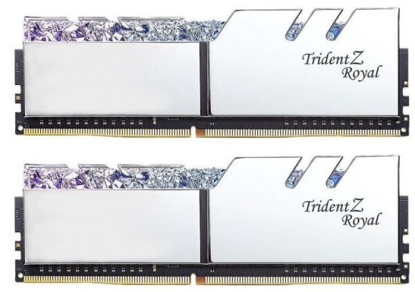 G.Skill 16 GB DDR4-RAM - 3600MHz - (F4-3600C14D-16GTRSB) G.Skill Trident Z Royal Silber Kit - CL14