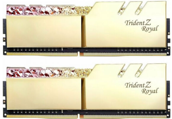 G.Skill 16 GB DDR4-RAM - 3600MHz - (F4-3600C14D-16GTRGB) G.Skill Trident Z Royal Gold Kit - CL14