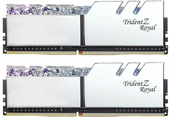 G.Skill 16 GB DDR4-RAM - 3600MHz - (F4-3600C16D-16GTRSC) G.Skill Trident Z Royal Silber Kit - CL16