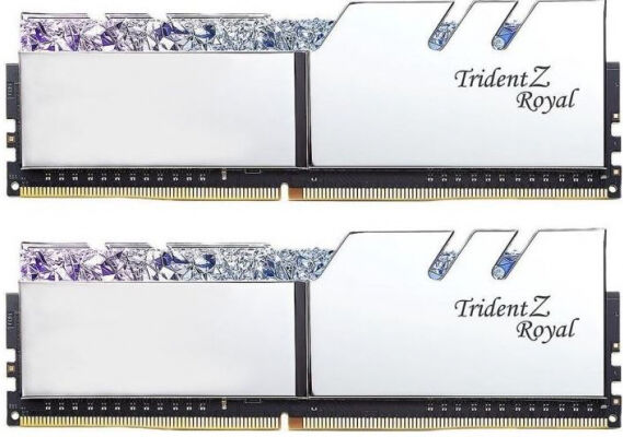 G.Skill 32 GB DDR4-RAM - 3600MHz - (F4-3600C16D-32GTRSC) G.Skill Trident Z Royal Silber Kit - CL16