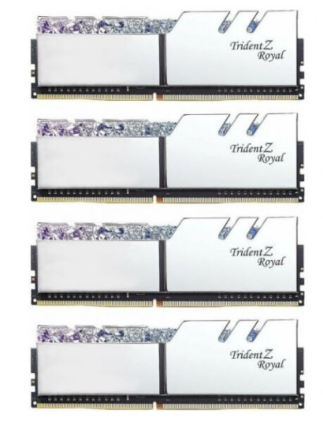 G.Skill 32 GB DDR4-RAM - 3600MHz - (F4-3600C16Q-32GTRSC) G.Skill Trident Z Royal Silber Kit - CL16
