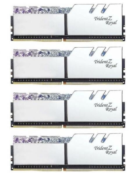 G.Skill 32 GB DDR4-RAM - 4000MHz - (F4-4000C18Q-32GTRS) G.Skill Trident Z Royal Silber Kit - CL18