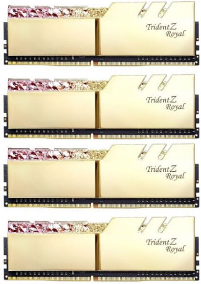 G.Skill 32 GB DDR4-RAM - 4000MHz - (F4-4000C18Q-32GTRG) G.Skill Trident Z Royal Gold Kit - CL18