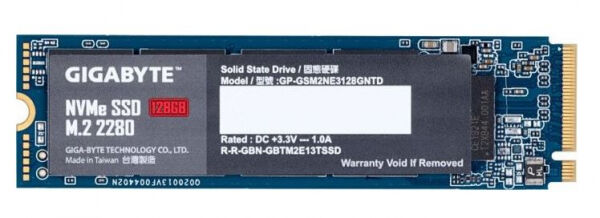 Gigabyte NVMe SSD (GP-GSM2NE3128GNTD) - M.2 2280 PCIe 3.0 x4 - 128GB