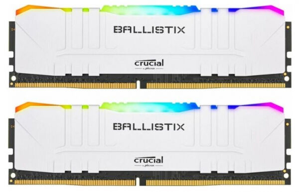 Crucial 32 GB DDR4-RAM - 3000MHz - (BL2K16G30C15U4WL) Crucial Weiss RGB Kit CL15