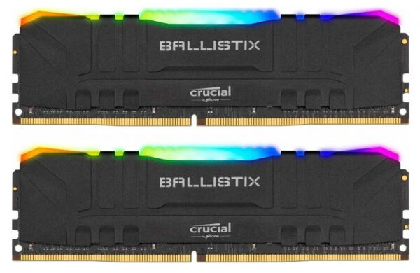Crucial 16 GB DDR4-RAM - 3200MHz - (BL2K8G32C16U4BL) Crucial Schwarz RGB Kit CL16