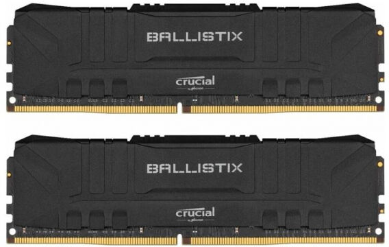 Crucial 16 GB DDR4-RAM - 3200MHz - (BL2K8G32C16U4B) Crucial Schwarz Kit CL16