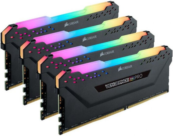 Corsair 64 GB DDR4-RAM - 3200MHz - (CMW64GX4M4E3200C16) Corsair Vengeance RGB Kit CL16