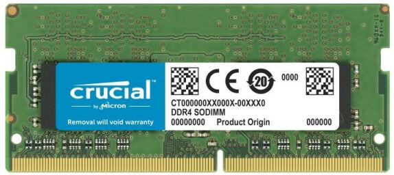 Crucial 8 GB SO-DIMM DDR4 - 2666MHz - (CT8G4SFRA266) Crucial RAM CL19