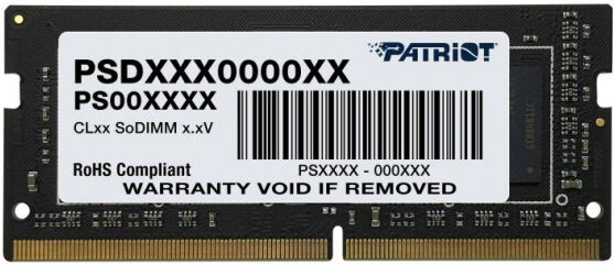 Patriot Memory 16 GB SO-DIMM DDR4 - 3200MHz - (PSD416G320081S) Patriot Signature Line CL22