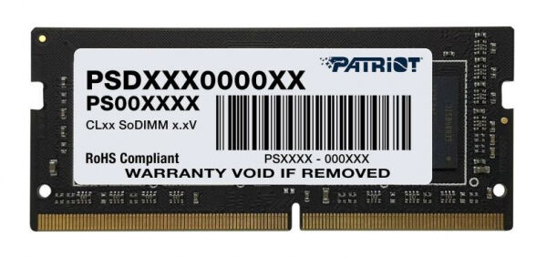 Patriot Memory 32 GB SO-DIMM DDR4 - 3200MHz - (PSD432G32002S) Patriot Signature Line CL22
