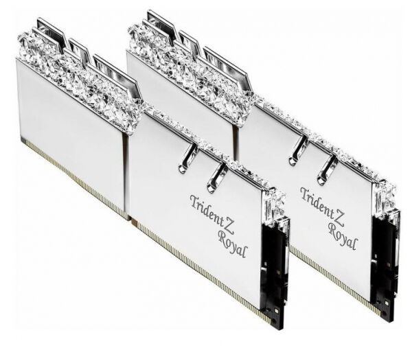 G.Skill 32 GB DDR4-RAM - 3600MHz - (F4-3600C14D-32GTRS) G.Skill Trident Z Royal Silber Kit - CL14