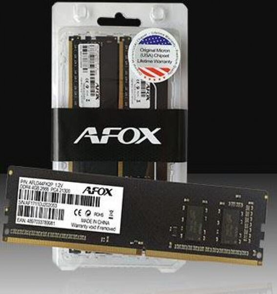 AFOX 4 GB DDR2-RAM - 800MHz - (AFLD24ZM1PD) AFOX Value RAM