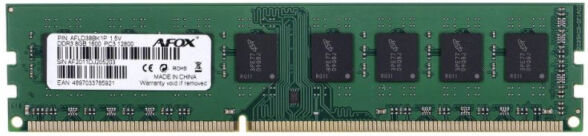 AFOX 8 GB DDR3-RAM - 1600MHz - (AFLD38BK1L) AFOX Value RAM LV