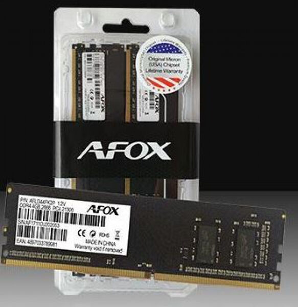 AFOX 16 GB DDR4-RAM - 3000MHz - (AFLD416LH1CD) AFOX Value / Micron-Chip Kit CL16