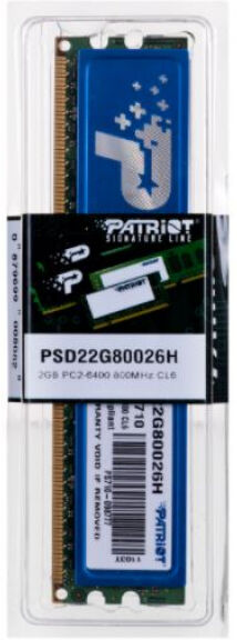 Patriot Memory 2 GB DDR2-RAM - 800MHz - (PSD22G80026H) Patriot Signature CL6