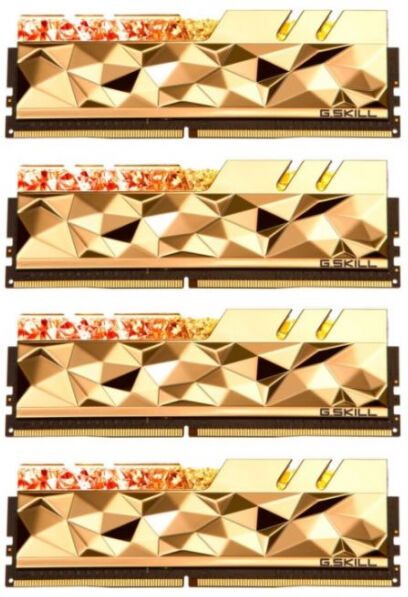 G.Skill 32 GB DDR4-RAM - 3600MHz - (F4-3600C14Q-32GTEGA) G.Skill Trident Z Royal Elite Gold Kit CL14