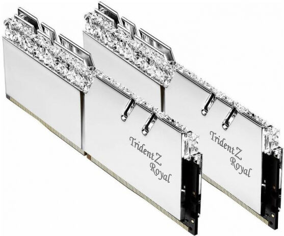 G.Skill 16 GB DDR4-RAM - 3600MHz - (F4-3600C14D-16GTRSA) G.Skill Trident Z Royal Silber Kit CL14